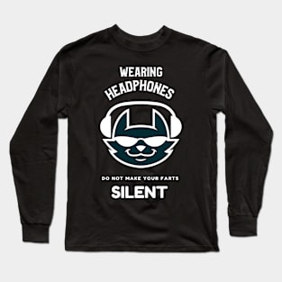 Funny Headphones Long Sleeve T-Shirt